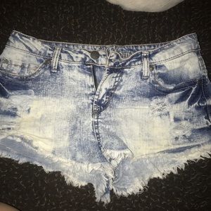 Ripped Bleach Shorts